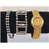 Image 3 : Vintage Women's Watches and Bracelets Lot