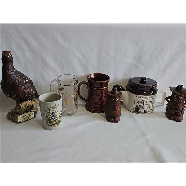 Decorative Mug, Jug, Teapot, and Figurine Lot
