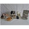 Image 1 : Dog Figurine Collection Including Lefton and Glass Poodle