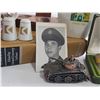 Image 3 : GRANDPACORE Lot: Scripto Lighter Set, Pottery Jug, Metal Tank, Collectibles