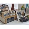 Image 6 : GRANDPACORE Lot: Scripto Lighter Set, Pottery Jug, Metal Tank, Collectibles