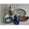 Image 11 : Ceramic and Wicker Tableware Assortment, Including Boote's Hotel Ware and Hall USA
