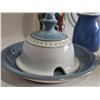 Image 5 : Ceramic and Wicker Tableware Assortment, Including Boote's Hotel Ware and Hall USA