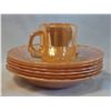 Image 8 : Iridescent Fire King Anchor Hocking Glass Dinnerware, Including Bowls and Plates by Crisa