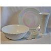Image 7 : White Milk Glass Decorative Collection – 4 Pieces
