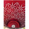 Image 3 : Cut-to-Clear Ruby Red Crystal Vase, 6 Stem Glasses, 4 Dabbani Bookends