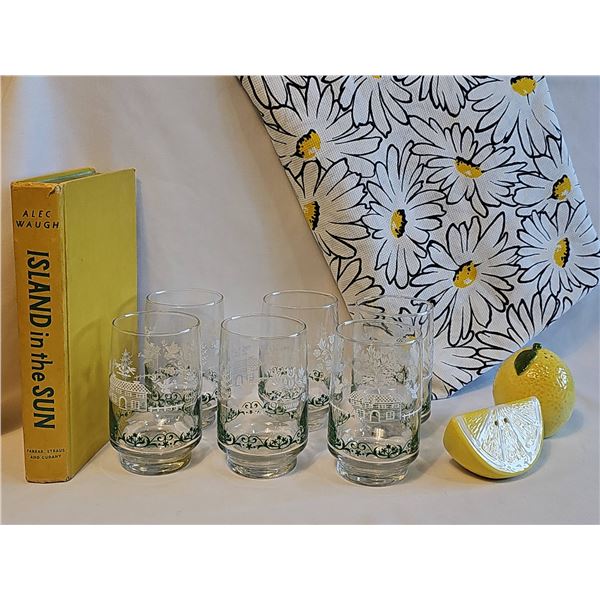 1950s Printed Drinking Glasses, and more