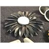 Image 4 : 1960s and '70s metal floral brooches with two sets of vintage earrings
