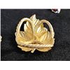 Image 8 : 3 Butterfly Brooches and Enamel Trinket Box and Gold Tone Scarf Tie