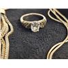 Image 3 : Elegant Jewellery Group with Necklace, Ring, Brooch, and Porcelain Dish