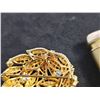 Image 7 : Lot: Taylor's Perfume Bottle, Brass Lighter, Two Vintage Brooches.