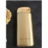Image 9 : Lot: Taylor's Perfume Bottle, Brass Lighter, Two Vintage Brooches.