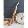 Image 3 : Vintage Office and School  with slate Chalkboardand Folkart Pipe