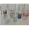 Image 8 : 6 Assorted Advertising Drinking Glasses