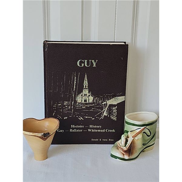 Guy: History of Guy, Ballater, Whitemud Creek Book With 2 Collectibles