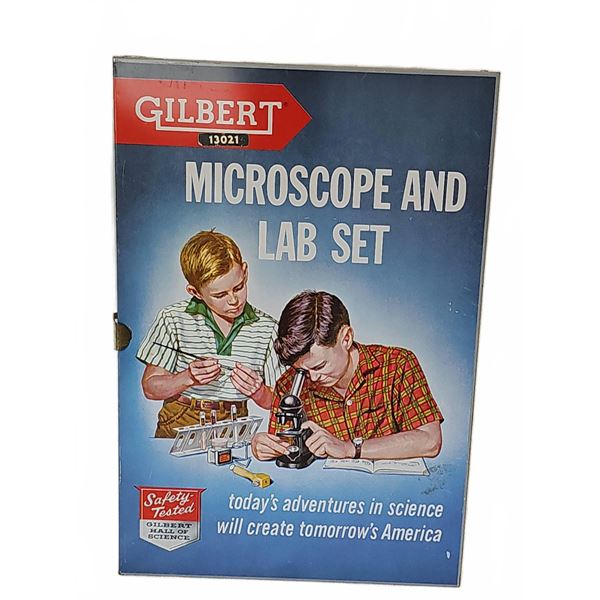 Vintage 1950s 1960s includes Pyrex pieces Gilbert 13021 Microscope and Lab Set with Accessories