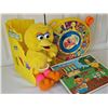 Image 14 : Sesame Street Toy Lot: Plush, Puzzle, Book Holder, Mattel See 'n Say