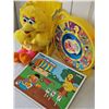 Image 15 : Sesame Street Toy Lot: Plush, Puzzle, Book Holder, Mattel See 'n Say
