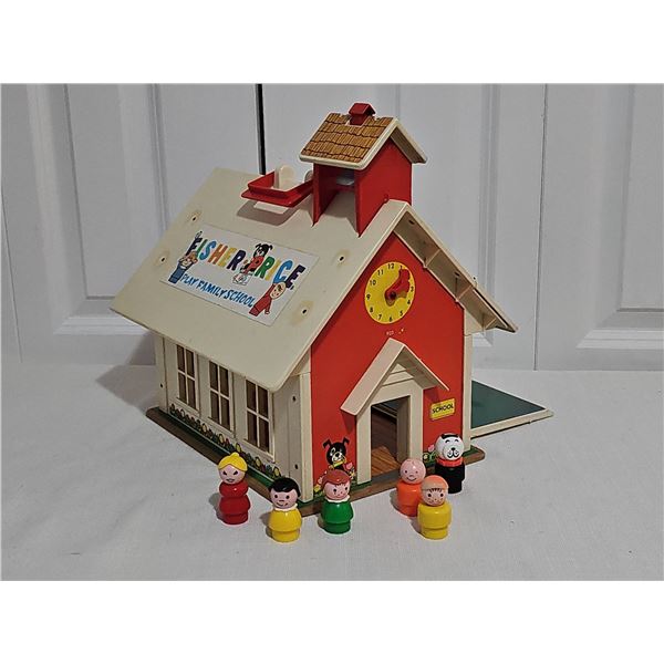 Fisher-Price Play Family Schoolhouse with Figures-Vintage