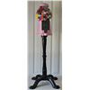 Image 1 : Continental Gum of Canada Pink Gumball Machine with Stand needs new glass