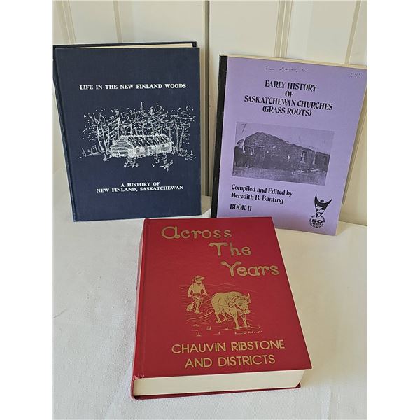 Canadian Prairie Local History Book Lot - 3 Volumes