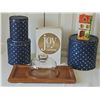 Image 2 : Kitchenware Lot With Joy of Cooking, Tins, Butter Dish, House Bank