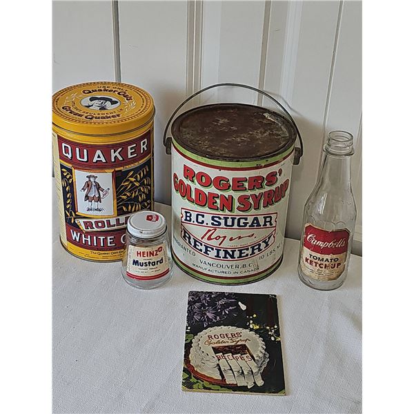 Canadian Food Advertising Tins, Bottles, and Booklet