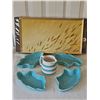 Image 1 : Cornwall Hot Electric Tray With Ceramics Including Carrigaline Jug
