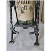 Image 2 : Asbach Uralt Brandy Bottle With Iron Stand and Pourer