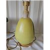 Image 14 : MCM 1960s Lamps Including Brown over bed Lamp and Yellow Ceramic Lamp with retro green design