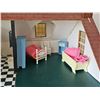 Image 2 : Vintage Hand Made Wooden Dollhouse With Furniture and Accessories