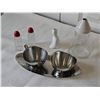 Image 1 : 1950s Tableware Lot – Stainless Set, Shakers, Dispensers