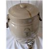 Image 18 : Antique Medalta Alberta Potteries Redcliff No. 5 Water Crock with Repaired Lid