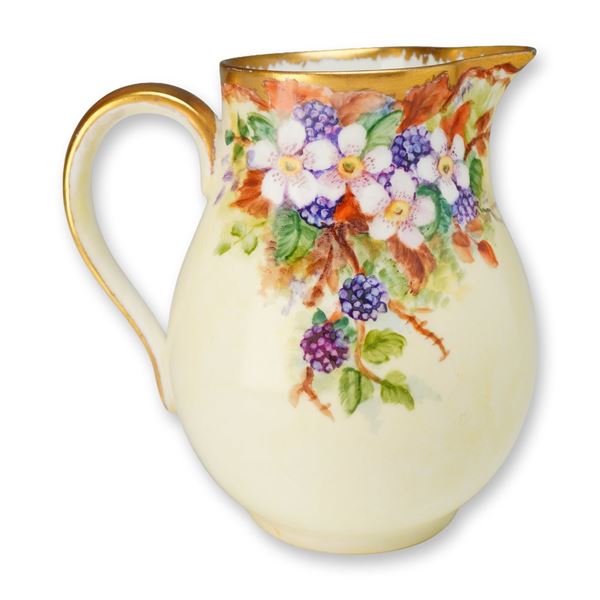 Wedgwood Bone China Gilded Creamer Jug Signed Ellen Tattersall, c. 1950