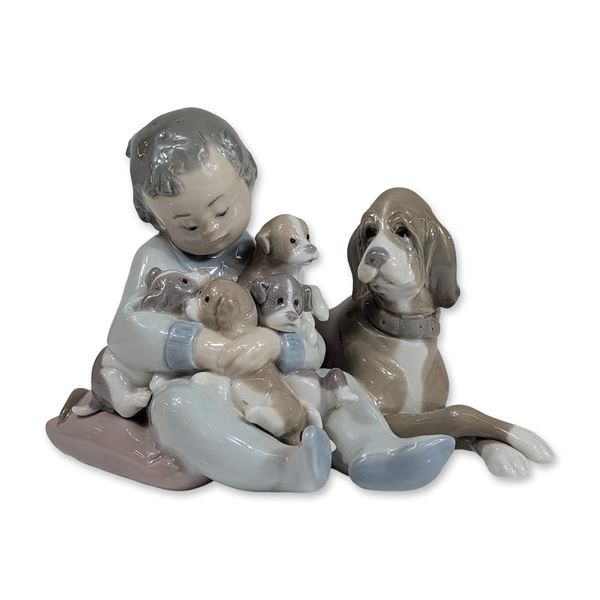 Lladro Porcelain New Playmates Figurine 5456