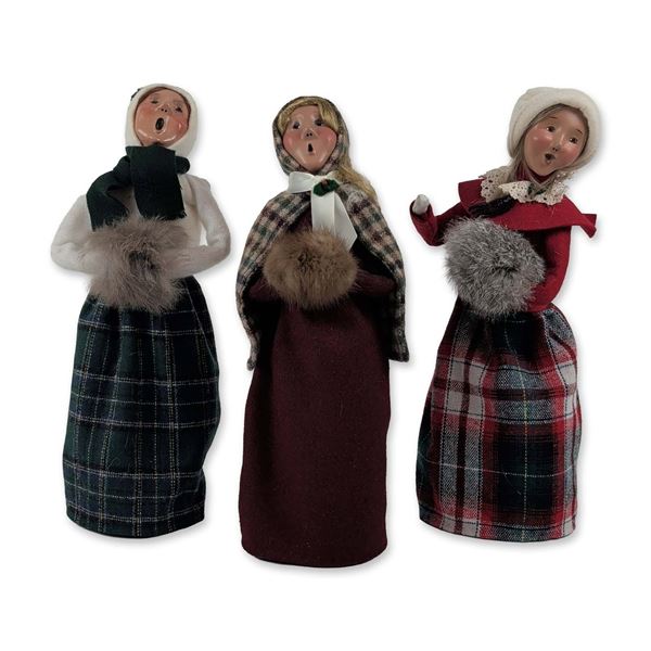 Trio of Byers Choice Ltd. The Carolers Figurines