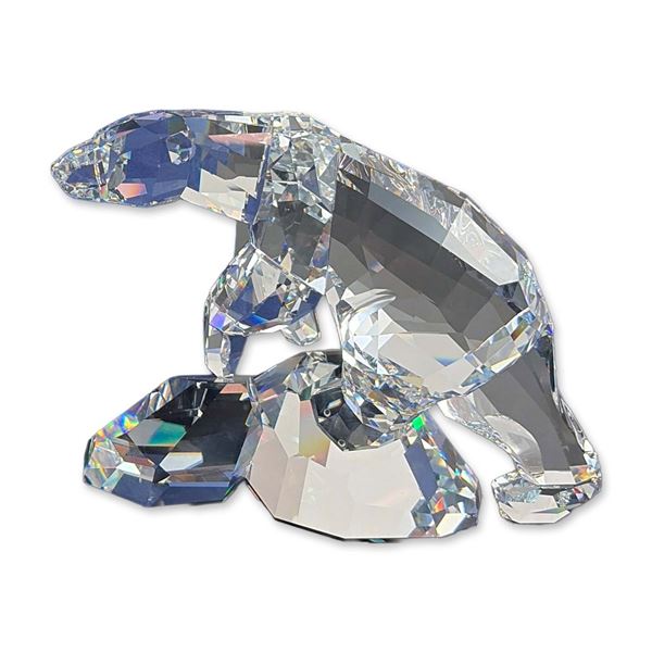Swarovski Faceted Crystal Nanuc Polar Bear Figurine