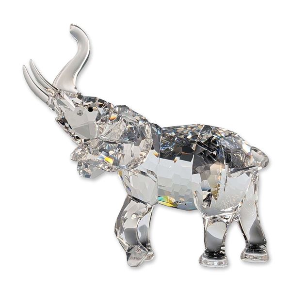 Swarovski Faceted Crystal Mother Elephant Figurine
