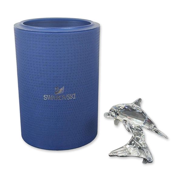 Swarovski Crystal Dolphin Baby Figurine