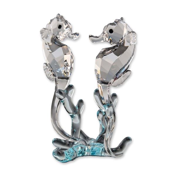 Swarovski Austrian Crystal Sea Horses Figurine