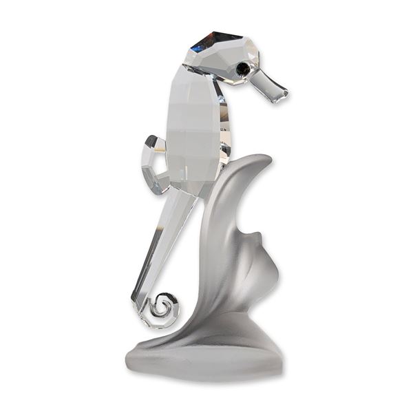 Swarovski Silver Crystal Seahorse Figurine