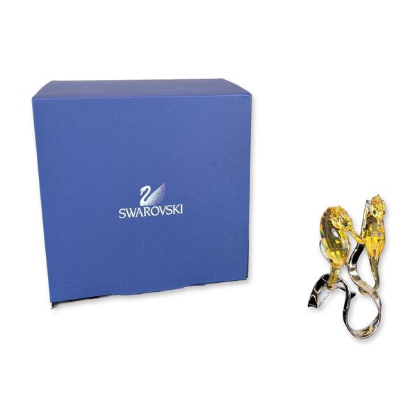 Swarovski Seahorses Light Topaz Figurine