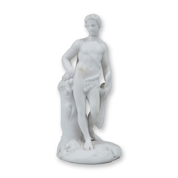 Wedgwood Tiny White Bisque Porcelain Figurine of a Youth