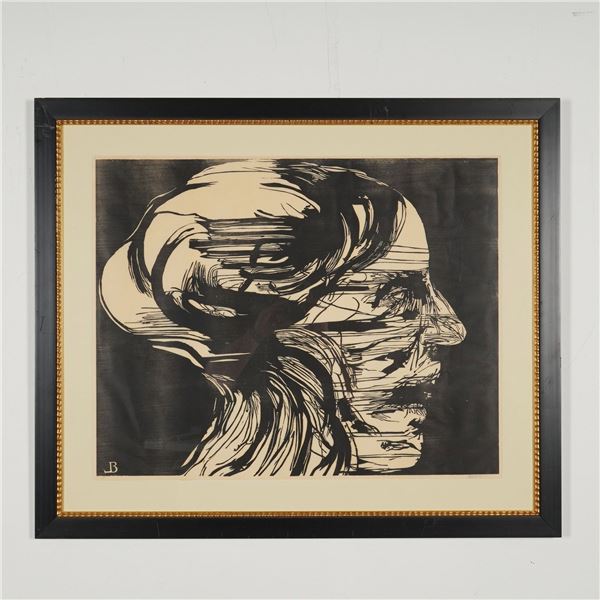 Leonard Baskin (American 1922-2000) Woodcut 0n Paper, Signed & Numbered