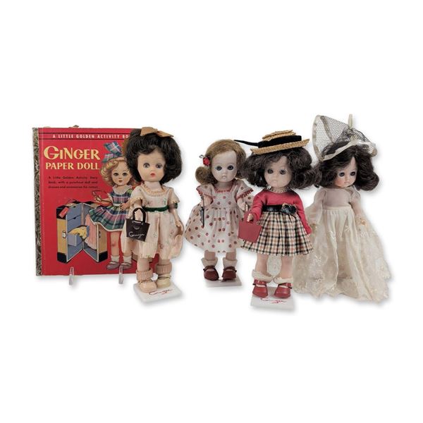 5pc Collection of Cosmopolitan Ginger Dolls and Activity Book