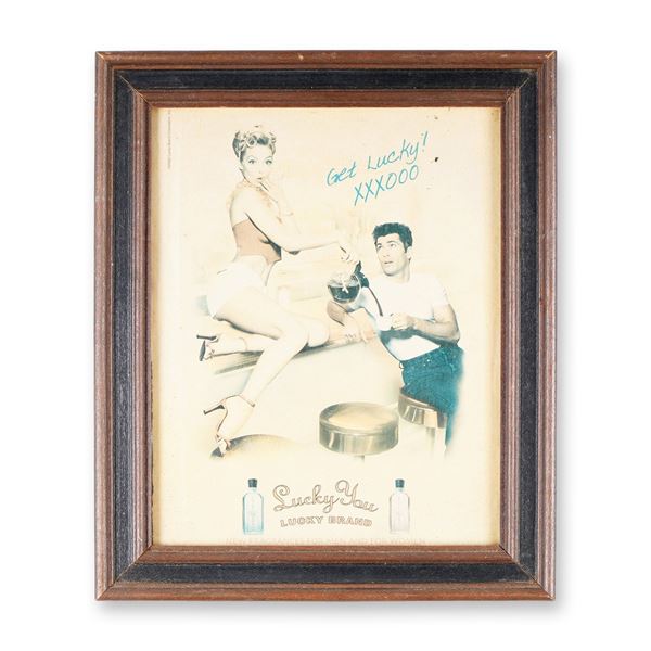Lucky Brand "Lucky You" Framed Ad Poster