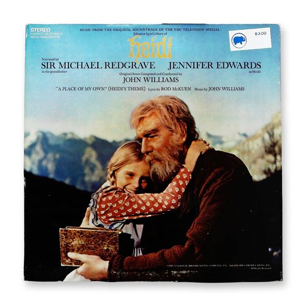 John Williams Heidi Original Soundtrack Recording Vinyl LP Capitol Records SKAO 2995