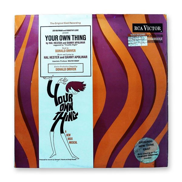 Your Own Thing Original Cast Recording Vinyl LP RCA Victor SF 7972 1968