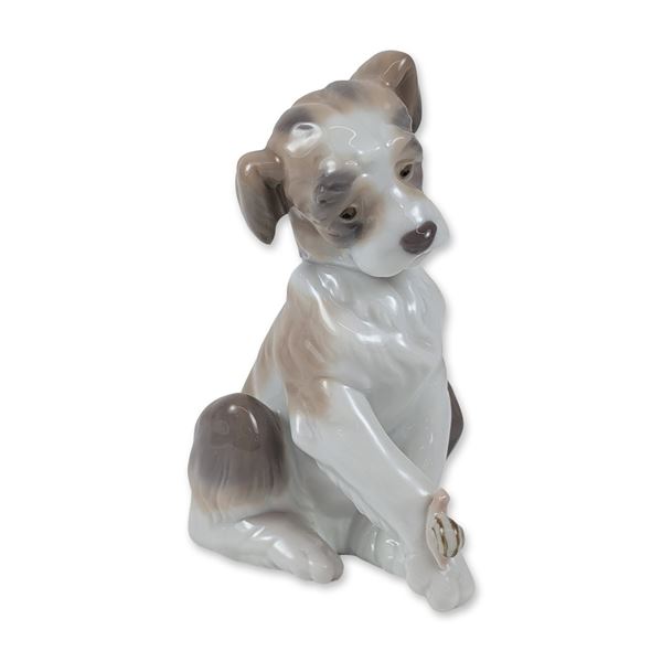 Lladro Porcelain New Friend Puppy Figurine
