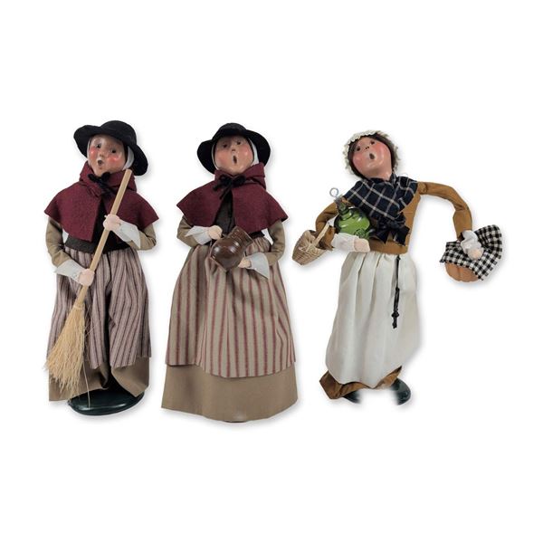 Trio of Byers Choice Caroler Figures